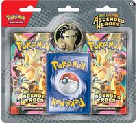 POKEMON TCG Ascendido Héroes Erika blister Promo Card + 2 Booster Paquetes