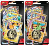 Pokémon TCG: Mega Evolution - Chaos Rising Premium Checklane Blister Duo Pack | Flygon & Pawmot | 2 ampollas incluyendo 2 paquetes de refuerzo, 2 tarjetas promocionales y 2 monedas coleccionables |