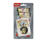 Pokémon TCG: Mega Evolution, colección de héroes ascendidos, Larry, 2 paquetes de refuerzo, tarjeta promocional de aluminio Komala de Larry y moneda Pokémon