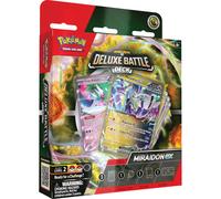 Pokemon TCG: Miraidon Ex Deluxe Battle Deck (Deck and Accessories de 60 tarjetas listos para jugar)