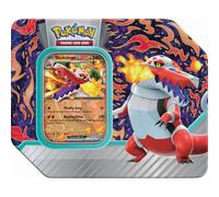 Pokemon TCG: Paldea Partners Skeledirge Ex Tin - 5 paquetes Promociones