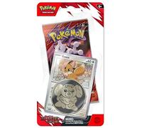 Pokemon TCG Scarlet and Violet Destined Rival Paquete individual Booster con moneda y tarjeta promocional (Eevee)