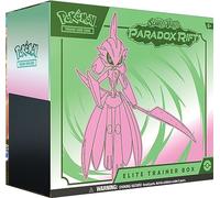 Pokémon TCG: Scarlet & Violet - Paradox Rift Elite Trainer Box - Iron Valiant (9 Paquetes de Refuerzo, 1 Tarjeta de Aluminio de Arte Completo y Accesorios Premium)