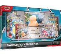 Pokémon TCG: Snorlax ex & Blissey ex Special Collection (2 Tarjetas promocionales de Aluminio, 1 Tarjeta de Gran tamaño y 8 Paquetes de Refuerzo)