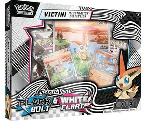 Pokémon TCG Unova Victini Illustration Collection, 1 Tarjeta Promocional de lámina de Arte Completo, 4 Paquetes de Refuerzo y 1 Tarjeta Promocional de Papel de Aluminio de Estilo Raro de ilustración