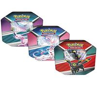 PoKéMoN TCG: V Heroes Tin - Espeon V, Umbreon V o Sylveon V (uno al Azar) | Juego de Cartas | A Partir de 6 años | 2 Jugadores | 15 Minutos de Tiempo de Juego, Multicolor (POK85015D6)
