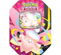 Pokémon Tin Box Mega Pixi ex #129 - Pokémon TCG Box con 4 Boosters & Promo Card