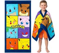 Pokémon Toalla Baño Niño Suave Pikachu Toalla Playa Niña Piscina Anime Toallas Baño 100% Algodon 140x70cm Viajes Accesorios
