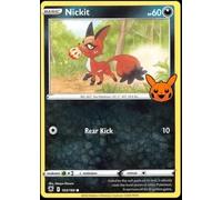 Pokemon Trick or Trade - Nickit - Astral Radiance 103/189 - Tarjeta no holográfica - Sello de Halloween