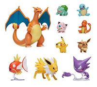 Pokemon Ultimate Deluxe Multi 10 Figuras, Glurak, Karpador, Alpollo, Evoli, Glumanda, Schiggy,Pikachu,Bisasam,Pummeluff,Blitza, Oficial