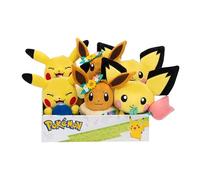 Pokémon Umbral de Peluche PKW2842-4 Spring Edition - Pikachu, Pichu, Eevee - Juguete Oficial de Pokemon para niños 2+
