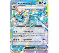 Pokemon - Vaporeon ex 023/131 - Evoluciones prismáticas - Doble RARA - Tarjeta Individual de Aluminio