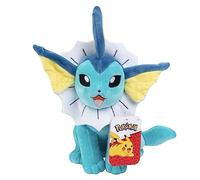 Pokémon Vaporeon - Peluche de 8 pulgadas, con licencia oficial, figura de Eevee Evolution, auténtico juguete de peluche suave, regalo para niños, niñas, 2 años en adelante