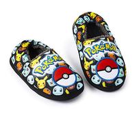 Pokémon Zapatillas Niño Estar por Casa, Pikachu Pantuflas Invierno Suaves con Suela Antideslizante, Regalo Anime para Gamer(Multicolor, 38 EU)