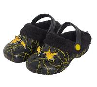 Pokémon Zuecos Pikachu con Forro Polar de Piel de Becerro y dijes para niños, Zapatillas de casa para niñas y niños, Sandalias mullidas