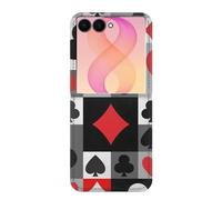 Poker Card Suit Caso Del Tirón Funda Carcasa Case para Samsung Galaxy Z Flip 8