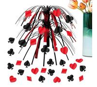 Poker Centerpieces For Tables, Classic Playing Cards Table Decorations Fun Style Ornaments For Birthday Party Holiday Restaurant Bar Office Home Game Night Decor, Table Display Category For