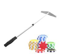Poker Chip Collector Rake - Handheld Chip Stick Pusher, Telescopic | Roulette-Chip Rake | Portable Gambling Collector Tool with Extendable Handle for Tournaments an Ideal Addition to Any caasino
