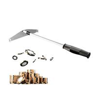 Poker Chip Push - 27,56 Pulgadas Chips Harrow Collector | Acrílico, Juego de fichas de póker, rastrillo recolector portátil de retráctil, Suministros de colector de grada de fichas, Accesorios