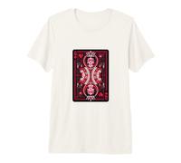 Póker de Cartas Digital Moderno Queen of Hearts Camiseta Premium