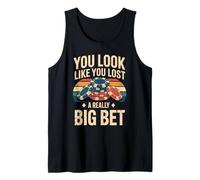 Poker Player Card Casino Vintage Jugador de Cartas Divertida Camiseta sin Mangas