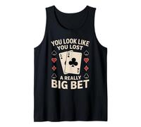 Poker Player Card Casino Vintage Jugador de Cartas Divertida Camiseta sin Mangas