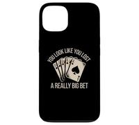 Poker Player Card Casino Vintage Jugador de Cartas Divertida Carcasa para iPhone 13