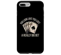 Poker Player Card Casino Vintage Jugador de Cartas Divertida Carcasa para iPhone 7 Plus/8 Plus