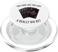 Poker Player Card Casino Vintage Jugador de Cartas Divertida PopSockets PopGrip para MagSafe