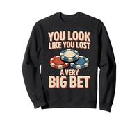 Poker Player Card Casino Vintage Jugador de Cartas Divertida Sudadera