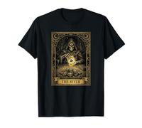 Poker Player The River Tarot Card Skeleton As of Spades Camiseta