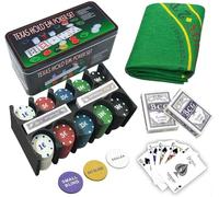 Iso Trade- Poker Texas Game Set Box Juegos de Cartas, Multicolor (600)