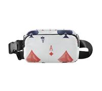 Pokers - Bonita riñonera cruzada para mujeres, hombres, adolescentes, resistente al agua, bolsa cruzada para pasaporte con correa ajustable para viajes, gimnasio y trabajo, Pokers, 1 size