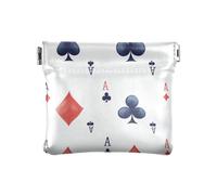 Pokers - Monedero de cuero para mujer, accesorios de viaje para hombres y mujeres, Pokers, 4.33"(L) x 3.74"(W) x 0.39"(H), Classic