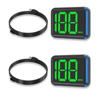 PokFhgur 2X Velocímetro GPS para Automóvil Velocímetro Universal mph Conexión USB Pantalla de Velocidad Digital Heads Up para Todos los Automóviles Vehículo Camión