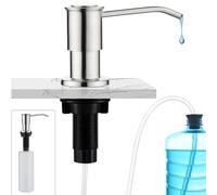 PokFhgur Dispensador de Jabón de Cocina Cromado para Encimera, para de Cocina, para Baño.