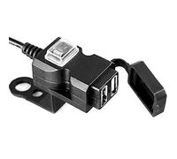 PokFhgur Encendedor De Cigarrillos 9-90 V Universal Clavija Enchufe USB Enchufe Cargador USB Dual Impermeable Adaptador Cargador Auto con Interruptor