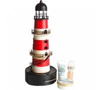 Pokhara - Estuche Faro Rojo y Blanco Metal Sets de afeitado 200 ml unisex