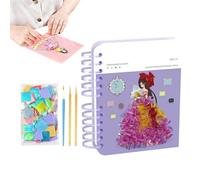 Poking Art Craft Kit - Princess Art Crafts With Stickers And Paint | Poking Activity Toy For Girls | Perfect For Preschool, Kindergarten, Classroom, Travel, Car, Airplane, Birthday Parties, Rainy Day
