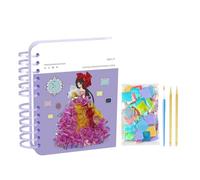 Poking Art For Kids - Poking Art Kits For Children | Educational Pokings Toy | Princess Arts Craft Kits With Stickers And Paint F0r Girls Classroom Kindergarten Preschool Airplane Car Travel