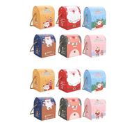 Pokinge 12PCS Caja de Embalaje de Frutas de Navidad Caja de Regalo de Caramelo, Personalidad Creativa de Caricaturas Lindas Cajas de Navidad Embalaje de