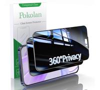 Pokolan Paquete de 2 protectores de pantalla de privacidad de 4 vías de 360° para iPhone 17 Pro Max