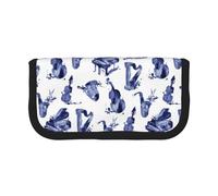 POKOMPTY Estuche Grande para lápices de Lona con Gran Capacidad para brochas de Maquillaje, Piano, Violonchelo y Piano, Ideal para Mujeres.