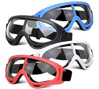 POKONBOY Pack de 4 gafas de seguridad para gafas de seguridad, máscara facial compatible con pistolas Nerf para niños y adolescentes (4 colores)