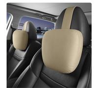 POKSRI 2 cojines cervicales para coche, reposacabezas para asientos del conductor, terciopelo de microfibra, poliéster basado en plantas, grosor/altura ajustable, 30 x 19 cm, forro interior rellenable