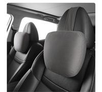 POKSRI 2 cojines cervicales para coche, reposacabezas para asientos del conductor, terciopelo de microfibra, poliéster basado en plantas, grosor/altura ajustable, 30 x 19 cm, forro interior rellenable