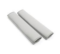 POKSRI 2Ps Almohadillas para cinturón de Seguridad de Coche,Piel sintética, cojín de Hombro para Accesorios del Conductor, Mochila, Bolsa de Hombro(Gris)