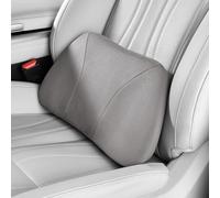 POKSRI cojin Lumbar Silla Oficina/para Coche,Cojín para Aliviar el Dolor de Espalda,se Ajusta Cómodamente a la Cintura,Espuma con Memoria,Tejido de Ante Suave al Tacto,Mejora Postura,Portátil,39x22cm