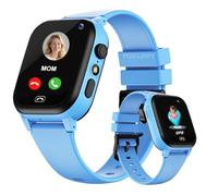 POKUJNFY Reloj Inteligente Niño GPS y Llamadas SOS Contactos Chat Reloj | Despertador Antorcha Modo Clase Juego IP68 Impermeable Digital Reloj Inteligente Niña Niñas Niños Regalo