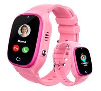POKUJNFY Reloj Inteligente Niño GPS y Llamadas Teléfono Chat SOS Contactos | Despertador Juego IP68 Impermeable Modo Clase Digital Reloj Inteligente Niña Niños Niñas Cumpleaños Regalo